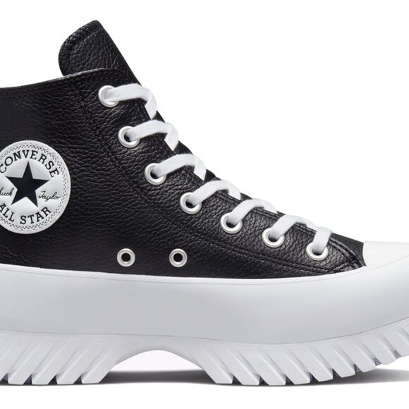 NEW Converse Chuck Taylor All Star Lugged 2.0 Hi Black leather shoes 9.5 NWT - Picture 4 of 8